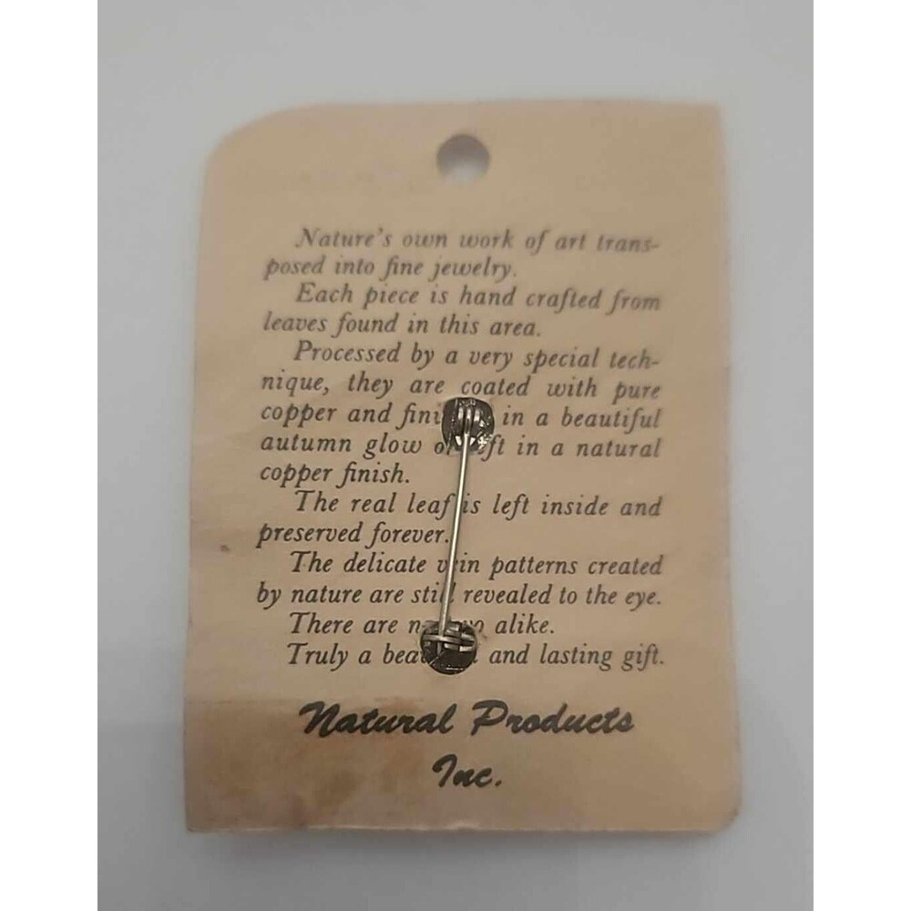 Vintage Real Leaves Brooch 0153 - Picture 2 of 3